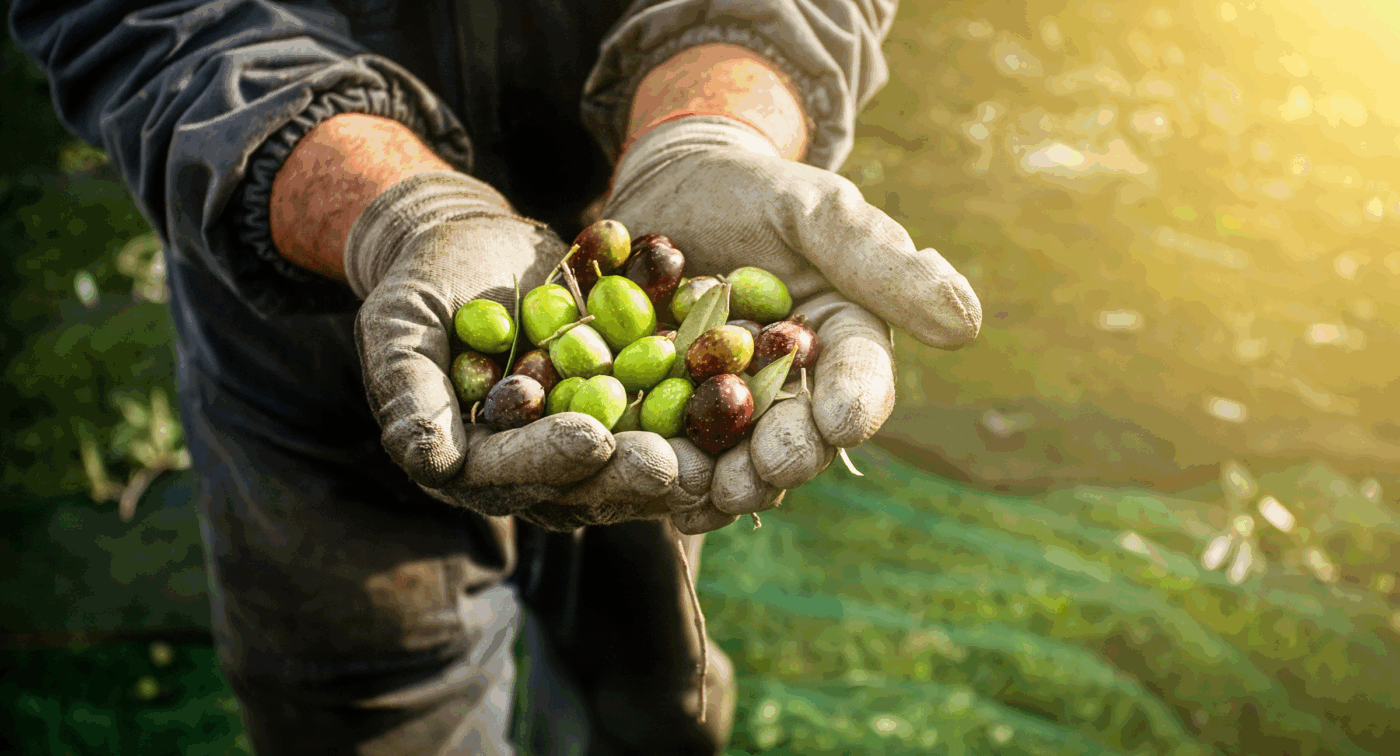 hand full of seeds