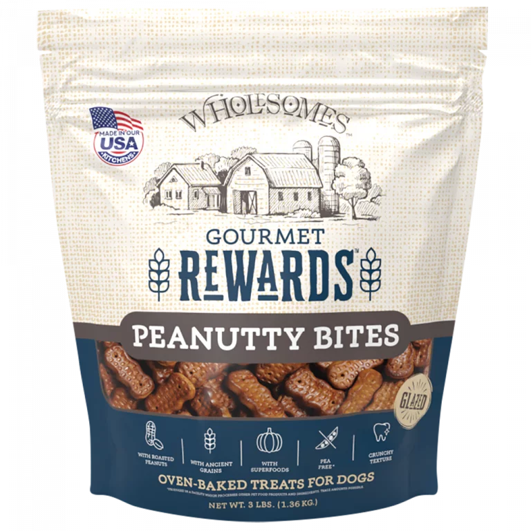 Gourmet Rewards Peanutty Bites - Wholesomes Pet Food