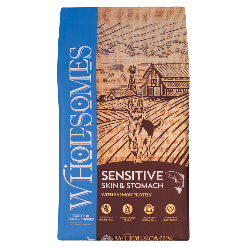 Sensitive Skin & Stomach with Salmon Protein - Wholesomes Pet Food